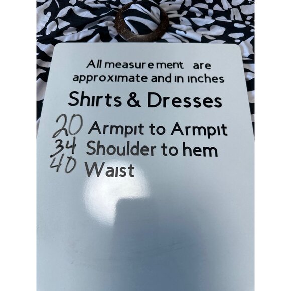 Swimsuitsforall Animal Print Cover-Up Dress With Wooden Ring Detail Size 10/12 - Picture 7 of 7